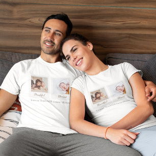 Foto im Polaroidstil - Dankend und gesegnet T-Shirt