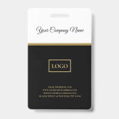 Foto im Schwarz-Weiß-Hintergrund Ausweis (Rückseite)