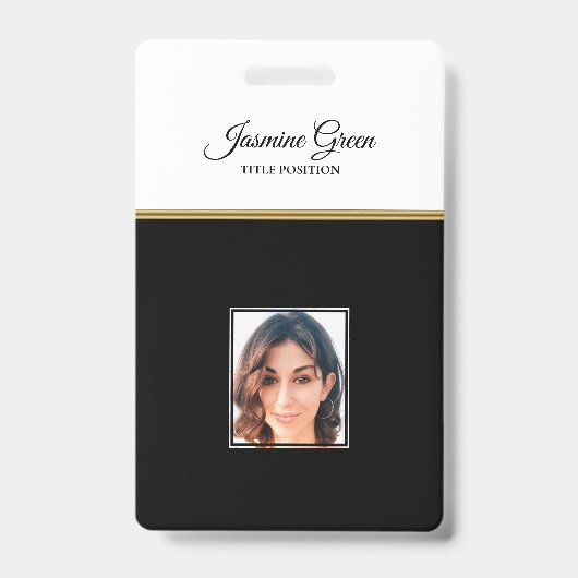 Foto im Schwarz-Weiß-Hintergrund Ausweis (Vorderseite)