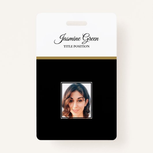 Foto im Schwarz-Weiß-Hintergrund Ausweis (Vorderseite)