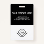 Foto im schwarzen Hintergrund Ausweis (Rückseite)