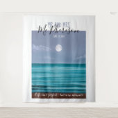 Foto im tropischen Mondlicht Wandteppich (Vorderseite)