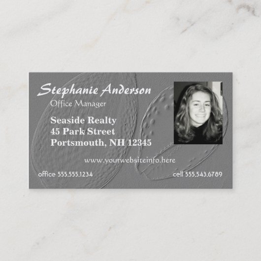 Foto Image Business Card Visitenkarte (Vorderseite)