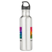 Foto-Image für Firmenlogos hinzufügen Edelstahlflasche (Rückseite)