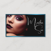 Foto Image Template Influencer Model Blue Steel Visitenkarte (Vorderseite)