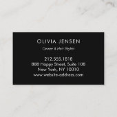 Foto Image Template Luxury Rose Gold Glitzer Glam Visitenkarte (Rückseite)