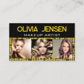 Foto Image Template Luxury Rose Gold Glitzer Glam Visitenkarte (Vorderseite)