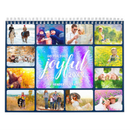 Foto-Imitate Iridescent Holographic 2025 Kalender