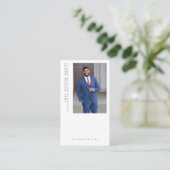 Foto Immobilienberater Business Card Anwesen Visitenkarte (Stehend Vorderseite)