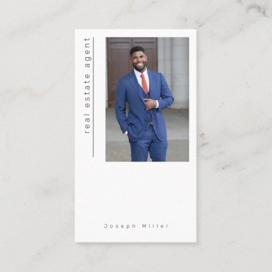 Foto Immobilienberater Business Card Anwesen Visitenkarte (Vorderseite)