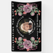 Foto in abgerundeter Form mit Blume Banner (Vertikal)