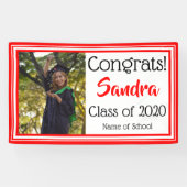 Foto in den Farben der Roten und Weißen Schule Banner (Horizontal)