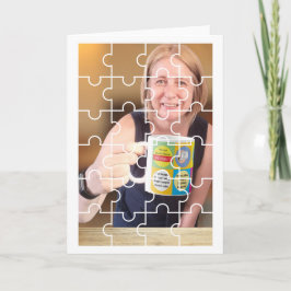 Foto in die Puzzle-Karte, Happy Birthday Puzzler Karte