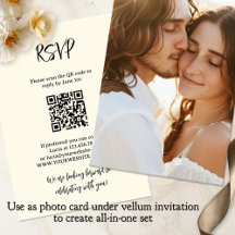 Foto in einer Vellum-Hintergrundhochzeit