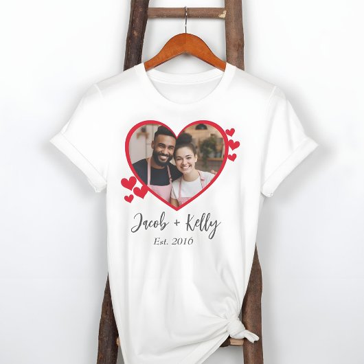 Foto in Form von Hochzeit und Valentine Couple Tri-Blend Shirt