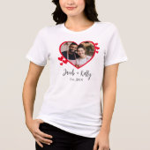 Foto in Form von Hochzeit und Valentine Couple Tri-Blend Shirt (Vorderseite)