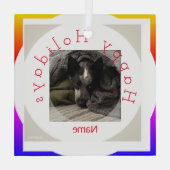 Foto in Glas HAMbyWG Ornament Aus Glas (Rückseite)