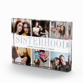 Foto in Glasblöcken Geschenk für Schwestern (Rechts)