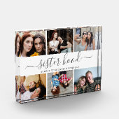 Foto in Glasblöcken Geschenk für Schwestern (Links)