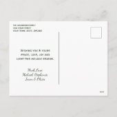 Foto in Goldrahmen mit Kiefernzweigen Weihnachten (Rückseite)