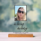 Foto In liebevoller Erinnerung Acrylschild (Neutral)