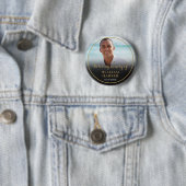 Foto in Love Memory Funeral Button (Beispiel)