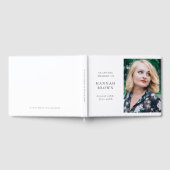 Foto | In Love Memory Moderne Elegant Gästebuch (Voll)