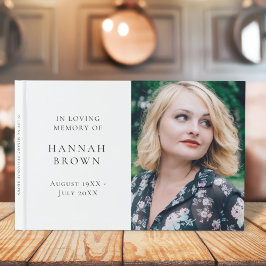 Foto | In Love Memory Moderne Elegant Gästebuch