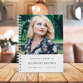 Foto | In Love Memory Moderne Elegant Notizblock