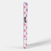 Foto in Pastellrosa und Lila Polka-Punkte Case-Mate iPhone Hülle (Rückseite / Rechts)