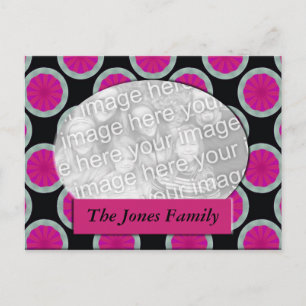 Foto in Rosa und Schwarz Postkarte