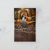 Foto in rustikalen Sonnenblumen danke Ihnen Hochze (Innenseite)