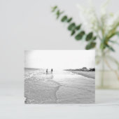 Foto in Schwarz und Weiß Postkarte (Stehend Vorderseite)