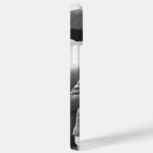 Foto in Schwarz und Weiß, rosa Liebe Typografie Case-Mate iPhone Hülle (Rückseite / Rechts)