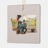 Foto in Washington Staat und Ortsname Keramikornament (Links)