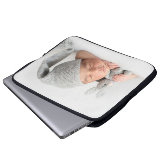 Foto Individuell gestaltete Bilder modern Laptopschutzhülle (Vorne Knopf)