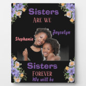 Foto-individuelle Name-Schwester Fotoplatte (Vorderseite)