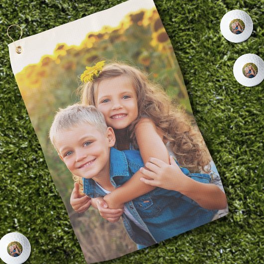 Foto individuelles Golfer-Geschenk Golfhandtuch
