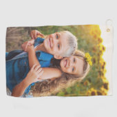 Foto individuelles Golfer-Geschenk Golfhandtuch (Horizontal)