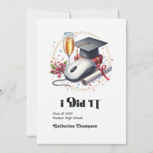 Foto "Informatik und Abschluss" Ankündigung (Vorderseite)