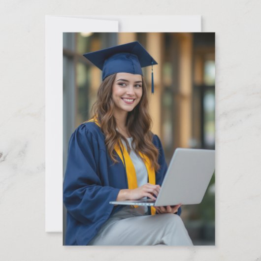 Foto "Informatik und Abschluss" Ankündigung (Rückseite)