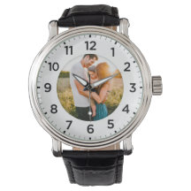 Foto Inlay Personalisiert Leather Watch