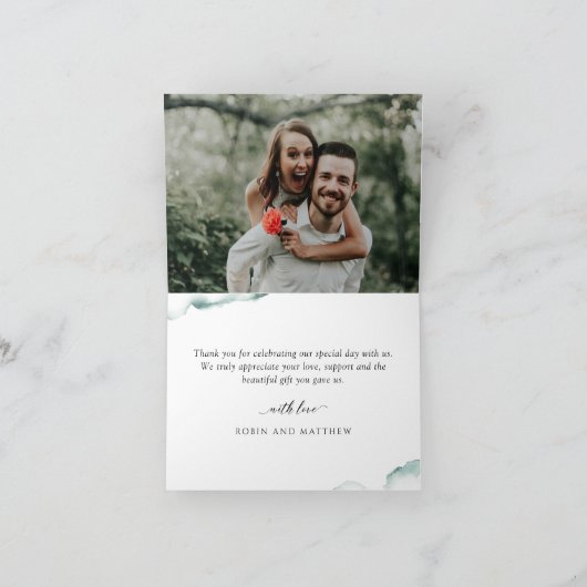 Foto innen, Silber Dankeskarte (Innenseite)