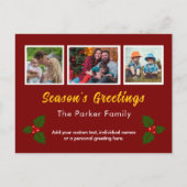 Foto Instagram Collage Holiday Postkarte (Vorderseite)