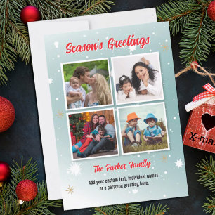 Foto-Instagram-Collage-Weihnachtskarte Feiertagskarte