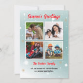 Foto Instagram Collage Weihnachtskarte Feiertagskarte (Vorderseite)