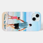 Foto-iPhone-Gehäuse mit Textname personalisiert Case-Mate iPhone Hülle (Rückseite (Horizontal))