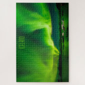 Foto Islands und Nordlichter Puzzle (Vertikal)