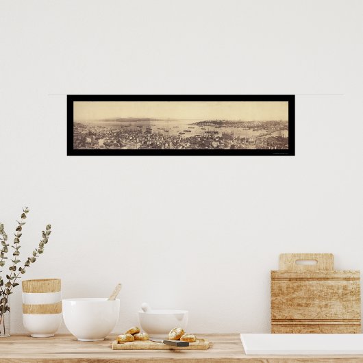 Foto Istanbul Türkei 1876 Poster (Küche)