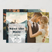 Foto Italien Hochzeit in Urlaubsort Como Save The Date (Vorne/Hinten)